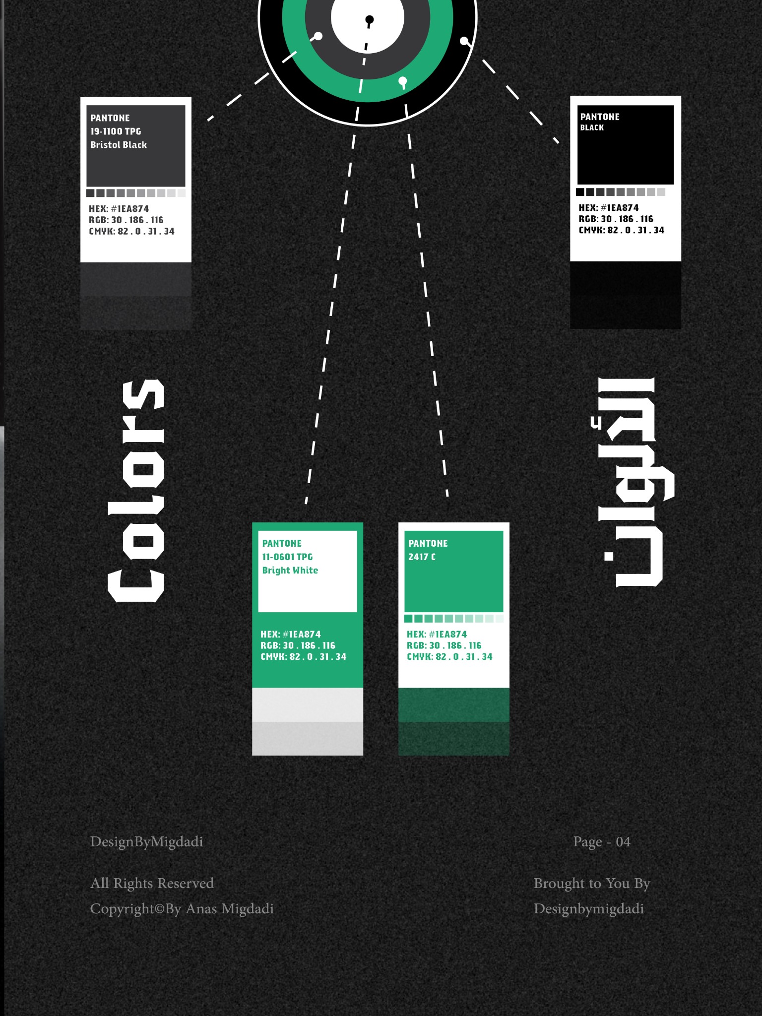 The project’s color system.